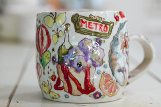 Kitty & Metro Mug 20 oz
