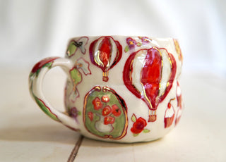 “Kitty & Two Balloons” 12 oz Mug