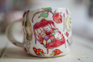 Sweet Lamb & Sleeping Kitty 16 oz Mug