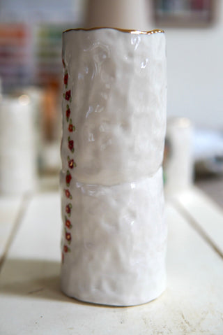 "Nymph with Bouquet" 7.9" Vessel