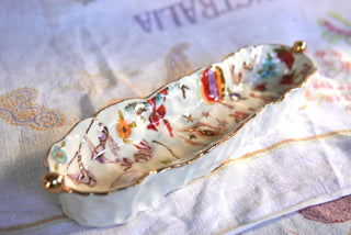 SECONDS "Lover's Eye & Swan" Long Candy Dish