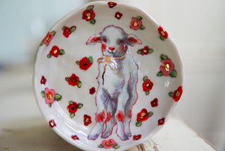 "Little Lamb" Treasure Dish 4.5"