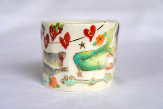 "Siren & Peach" 12 oz Mug