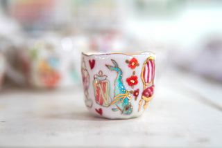 “Pear & Goldfish” Small Treasure Jar