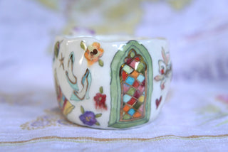 SECONDS "Striped Chaise" 8 oz Mug