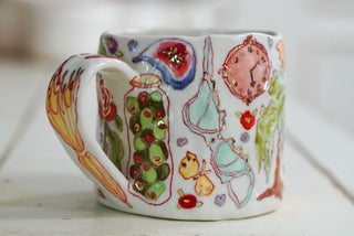 Cheetah & Pink Bicycle Mug 16 oz