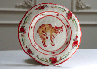 Kitty Dinner Plate 9"