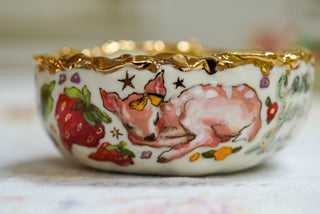 Gilded Candy Bowl 5.5" x 2.4"