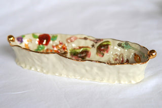 "Striped Kitty & Lamb" 10 in Candy Dish