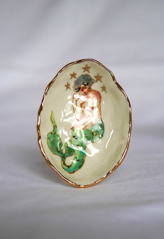 "Siren with Star Halo" Trinket Dish