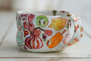 Girl with Bunny Bonnet Mug 10 oz