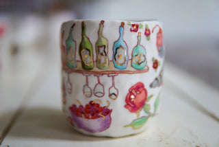 Kitty on Back 17 oz Mug