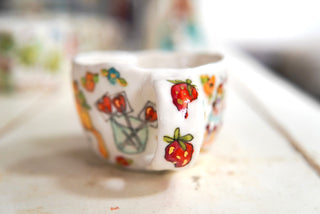 “Tabby with Green Bow” 7 oz Mug