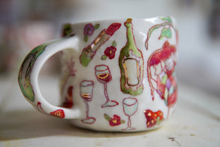 Sweet Lamb & Sleeping Kitty 16 oz Mug