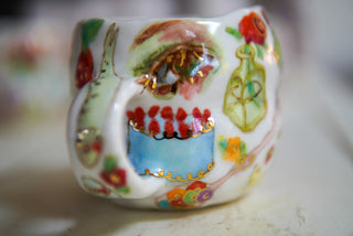 “Kitty and Blueberry Pancakes” 15 oz Mug