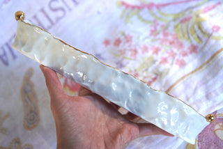 SECONDS "Lover's Eye & Swan" Long Candy Dish