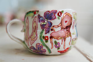 "Swan & Pink Heels" 15 oz Mug