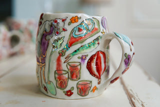 "Caffeine Kitty" 17 oz Mug