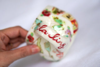 "Grey Kitty & Gummy Bears" 11 oz Mug