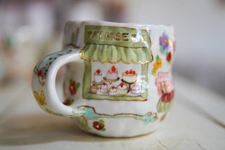 “Kitty and Two Butterflies” 14 oz Mug