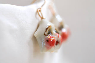 Puffy Star Charm Earrings (Pair) 1.2 cm