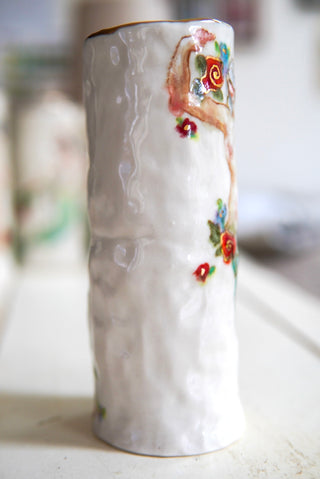 "Siren with Floating Flowers" 7.2" Vessel