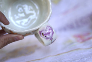 SECONDS "Striped Chaise" 8 oz Mug