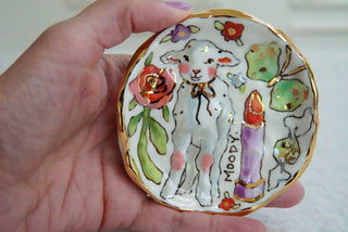 Lamb Trinket Dish 3.5"