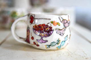 “Chandelier & Cherries” 10 oz Mug