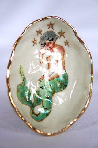 "Siren with Star Halo" Trinket Dish