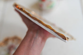 "Two Sirens" Porcelain Painting