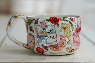Girl with Bunny Bonnet Mug 10 oz