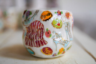 “Pink Rose and Sweet Golden” 16 oz Mug