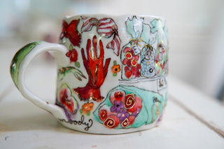 "Goose & Strawberry Face" 16 oz Mug