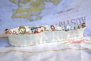 SECONDS "Lover's Eye & Swan" Long Candy Dish