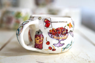 “Chandelier & Cherries” 10 oz Mug
