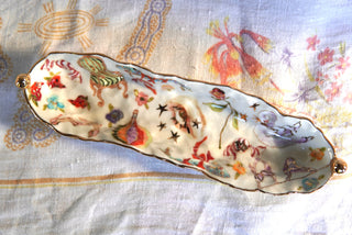 SECONDS "Lover's Eye & Swan" Long Candy Dish