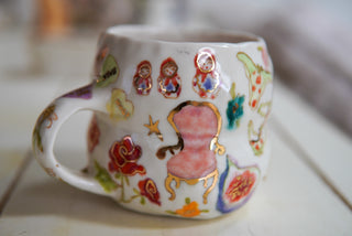 "Two Yellow Roses" 17 oz Mug