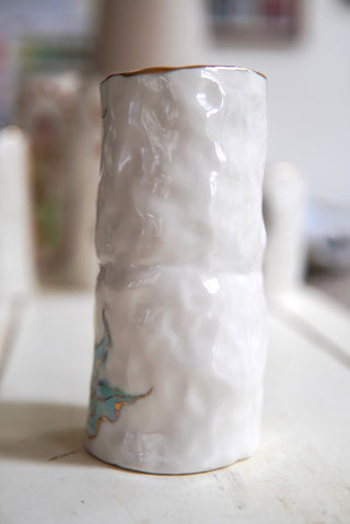 "Siren with Blue Tail" 6" Vessel