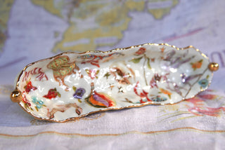 SECONDS "Lover's Eye & Swan" Long Candy Dish