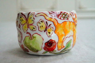 Orange Kitty & Yellow Chair 12 oz Mug