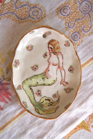 "Vintage Siren" Porcelain Painting