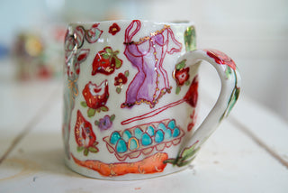 "Lamb & Two Lipsticks" 16 oz Mug