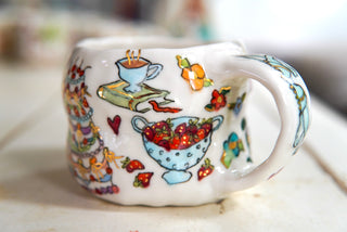 “Colander & Cake” 12 oz Mug