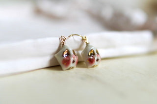 Tiny Puffy Star Earrings (Pair)