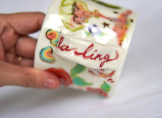 "Siren & Peach" 12 oz Mug