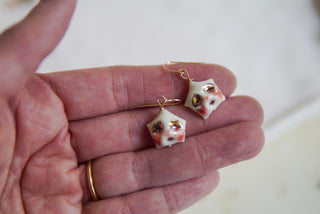 Tiny Puffy Star Earrings (Pair)