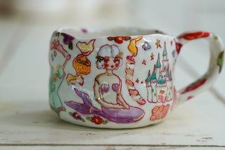 Mermaid Doll Mug 8 oz