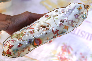 SECONDS "Lover's Eye & Swan" Long Candy Dish