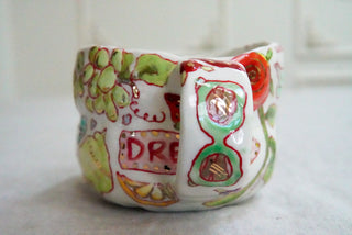 Bluebird & Green Grapes 15 oz Mug
